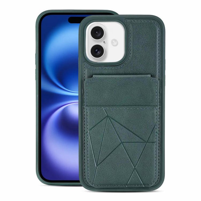 Funda trasera para teléfono con tarjetero vertical multifuncional de piel vegana y cartera plegable para tarjetas., For iPhone 17 Pro Max, For iPhone 17 Pro, For iPhone 17, For iPhone Air, For iPhone 16 Pro Max, For iPhone 16 Pro, For iPhone 16        ...