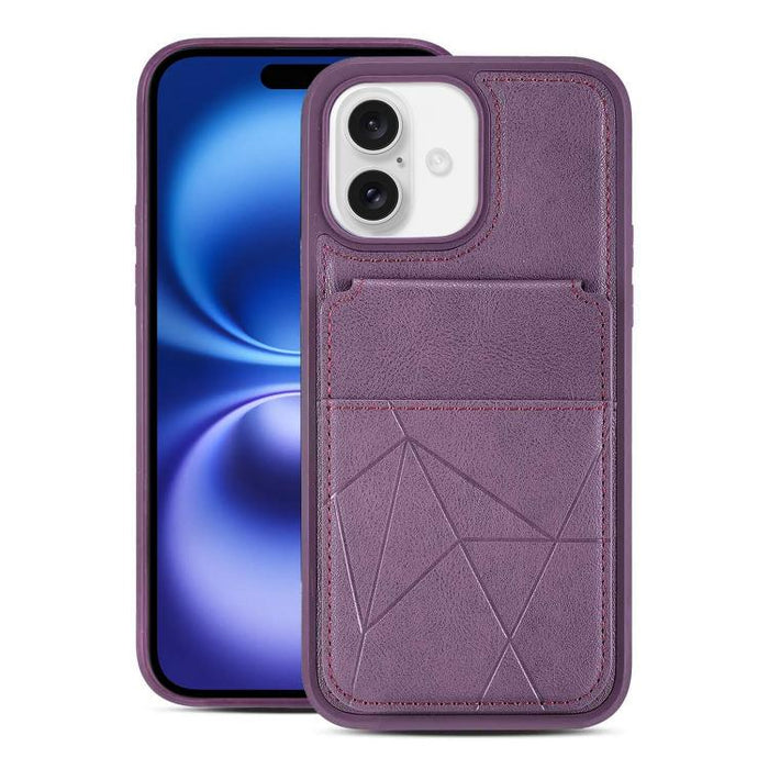 Funda trasera para teléfono con tarjetero vertical multifuncional de piel vegana y cartera plegable para tarjetas., For iPhone 17 Pro Max, For iPhone 17 Pro, For iPhone 17, For iPhone Air, For iPhone 16 Pro Max, For iPhone 16 Pro, For iPhone 16        ...