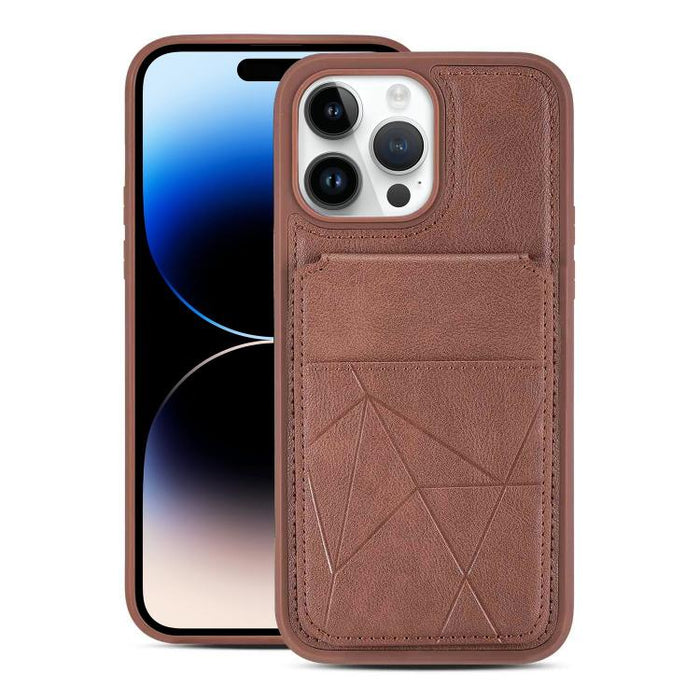 Funda trasera para teléfono con tarjetero vertical multifuncional de piel vegana y cartera plegable para tarjetas., For iPhone 14 Pro Max, For iPhone 13 Pro Max, For iPhone 13 Pro, For iPhone 12 / 12 Pro, For iPhone 12 Pro Max, For iPhone 11           ...