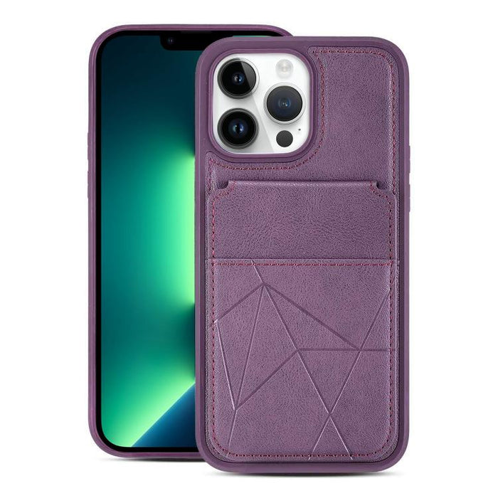 Funda trasera para teléfono con tarjetero vertical multifuncional de piel vegana y cartera plegable para tarjetas., For iPhone 14 Pro Max, For iPhone 13 Pro Max, For iPhone 13 Pro, For iPhone 12 / 12 Pro, For iPhone 12 Pro Max, For iPhone 11           ...