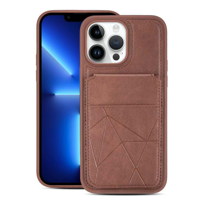 Funda trasera para teléfono con tarjetero vertical multifuncional de piel vegana y cartera plegable para tarjetas., For iPhone 14 Pro Max, For iPhone 13 Pro Max, For iPhone 13 Pro, For iPhone 12 / 12 Pro, For iPhone 12 Pro Max, For iPhone 11           ...