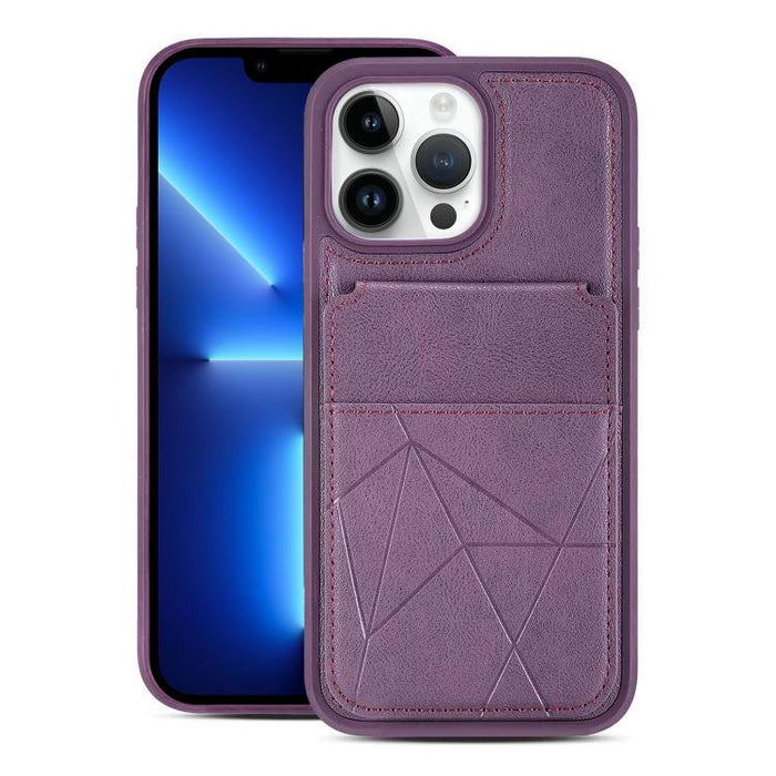 Funda trasera para teléfono con tarjetero vertical multifuncional de piel vegana y cartera plegable para tarjetas., For iPhone 14 Pro Max, For iPhone 13 Pro Max, For iPhone 13 Pro, For iPhone 12 / 12 Pro, For iPhone 12 Pro Max, For iPhone 11           ...