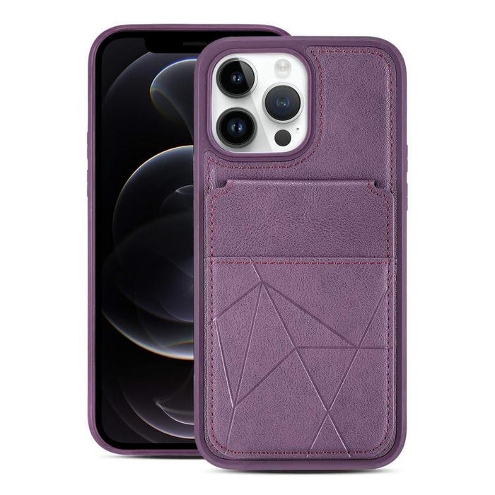 Funda trasera para teléfono con tarjetero vertical multifuncional de piel vegana y cartera plegable para tarjetas., For iPhone 14 Pro Max, For iPhone 13 Pro Max, For iPhone 13 Pro, For iPhone 12 / 12 Pro, For iPhone 12 Pro Max, For iPhone 11           ...