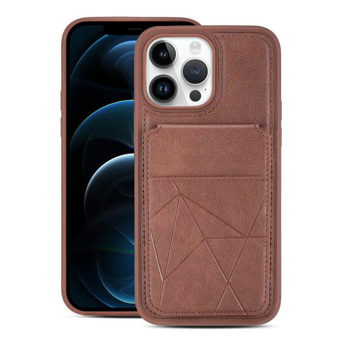 Funda trasera para teléfono con tarjetero vertical multifuncional de piel vegana y cartera plegable para tarjetas., For iPhone 14 Pro Max, For iPhone 13 Pro Max, For iPhone 13 Pro, For iPhone 12 / 12 Pro, For iPhone 12 Pro Max, For iPhone 11           ...