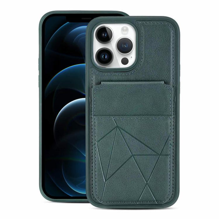 Funda trasera para teléfono con tarjetero vertical multifuncional de piel vegana y cartera plegable para tarjetas., For iPhone 14 Pro Max, For iPhone 13 Pro Max, For iPhone 13 Pro, For iPhone 12 / 12 Pro, For iPhone 12 Pro Max, For iPhone 11           ...