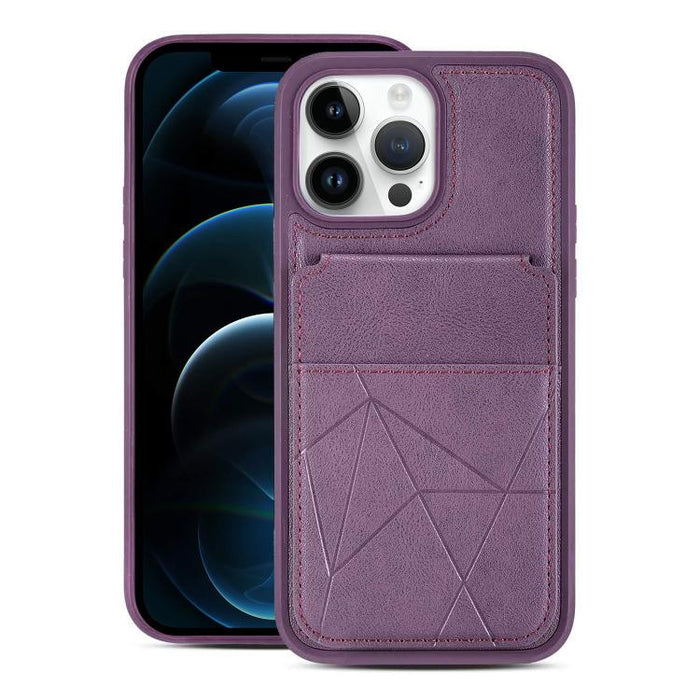 Funda trasera para teléfono con tarjetero vertical multifuncional de piel vegana y cartera plegable para tarjetas., For iPhone 14 Pro Max, For iPhone 13 Pro Max, For iPhone 13 Pro, For iPhone 12 / 12 Pro, For iPhone 12 Pro Max, For iPhone 11           ...