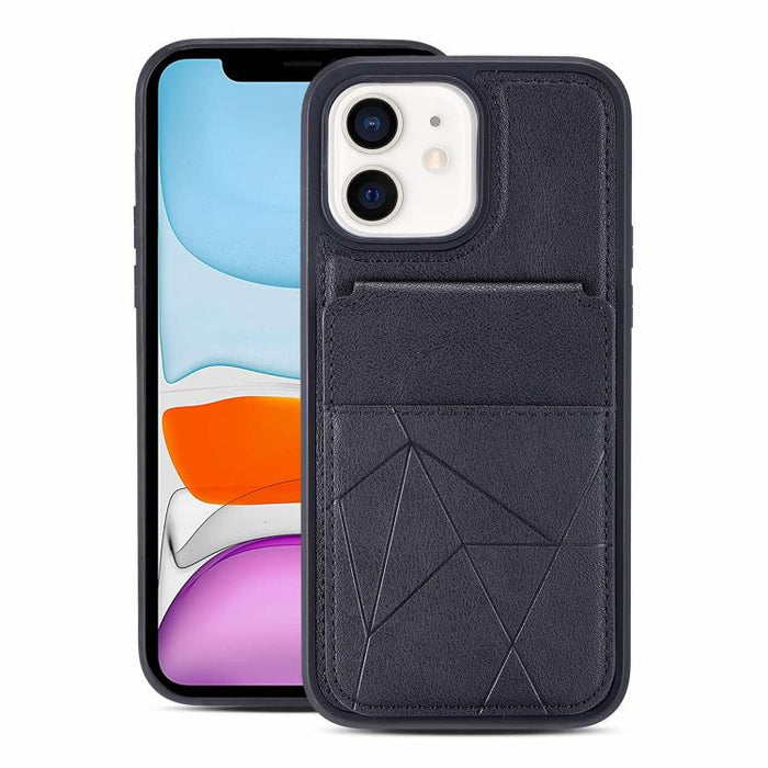 Funda trasera para teléfono con tarjetero vertical multifuncional de piel vegana y cartera plegable para tarjetas., For iPhone 14 Pro Max, For iPhone 13 Pro Max, For iPhone 13 Pro, For iPhone 12 / 12 Pro, For iPhone 12 Pro Max, For iPhone 11           ...