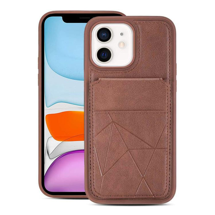 Funda trasera para teléfono con tarjetero vertical multifuncional de piel vegana y cartera plegable para tarjetas., For iPhone 14 Pro Max, For iPhone 13 Pro Max, For iPhone 13 Pro, For iPhone 12 / 12 Pro, For iPhone 12 Pro Max, For iPhone 11           ...