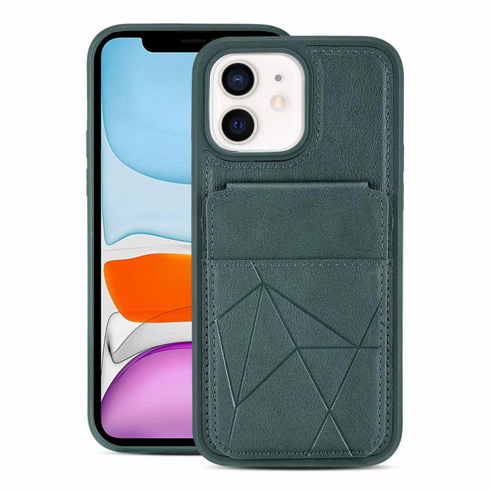 Funda trasera para teléfono con tarjetero vertical multifuncional de piel vegana y cartera plegable para tarjetas., For iPhone 14 Pro Max, For iPhone 13 Pro Max, For iPhone 13 Pro, For iPhone 12 / 12 Pro, For iPhone 12 Pro Max, For iPhone 11           ...