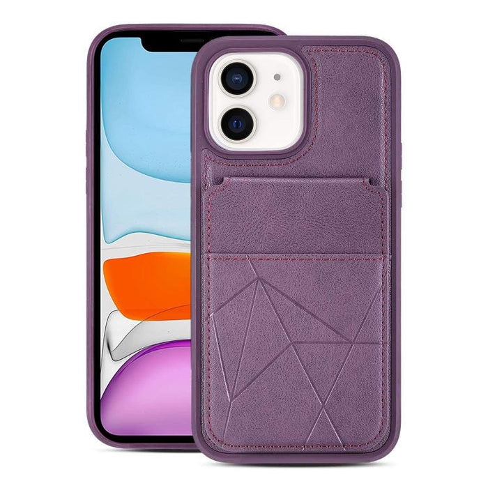 Funda trasera para teléfono con tarjetero vertical multifuncional de piel vegana y cartera plegable para tarjetas., For iPhone 14 Pro Max, For iPhone 13 Pro Max, For iPhone 13 Pro, For iPhone 12 / 12 Pro, For iPhone 12 Pro Max, For iPhone 11           ...