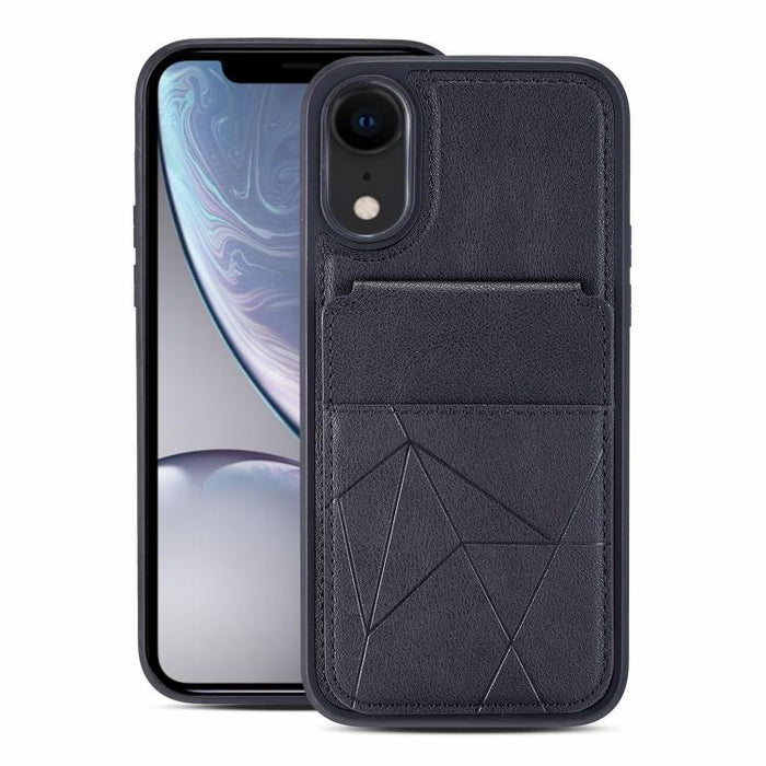 Funda trasera para teléfono con tarjetero vertical multifuncional de piel vegana y cartera plegable para tarjetas., For iPhone 14 Pro Max, For iPhone 13 Pro Max, For iPhone 13 Pro, For iPhone 12 / 12 Pro, For iPhone 12 Pro Max, For iPhone 11           ...