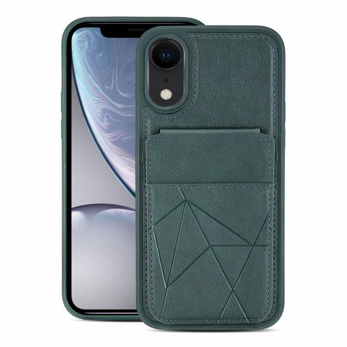 Funda trasera para teléfono con tarjetero vertical multifuncional de piel vegana y cartera plegable para tarjetas., For iPhone 14 Pro Max, For iPhone 13 Pro Max, For iPhone 13 Pro, For iPhone 12 / 12 Pro, For iPhone 12 Pro Max, For iPhone 11           ...