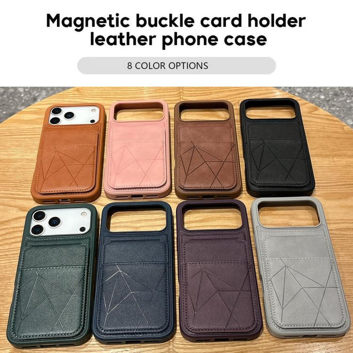 Funda trasera para teléfono con tarjetero vertical multifuncional de piel vegana y cartera plegable para tarjetas., For iPhone 17 Pro Max, For iPhone 17 Pro, For iPhone 17, For iPhone Air, For iPhone 16 Pro Max, For iPhone 16 Pro, For iPhone 16        ...