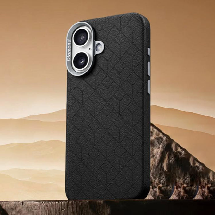 Funda magnética para teléfono con diseño de cuadrícula en relieve de la serie Cubo de Rubik, For iPhone 17 Pro Max, For iPhone 17 Pro, For iPhone 17, For iPhone 16 Pro Max, For iPhone 16 Pro, For iPhone 16 Plus, For iPhone 16, For iPhone 15 Pro Max    ...