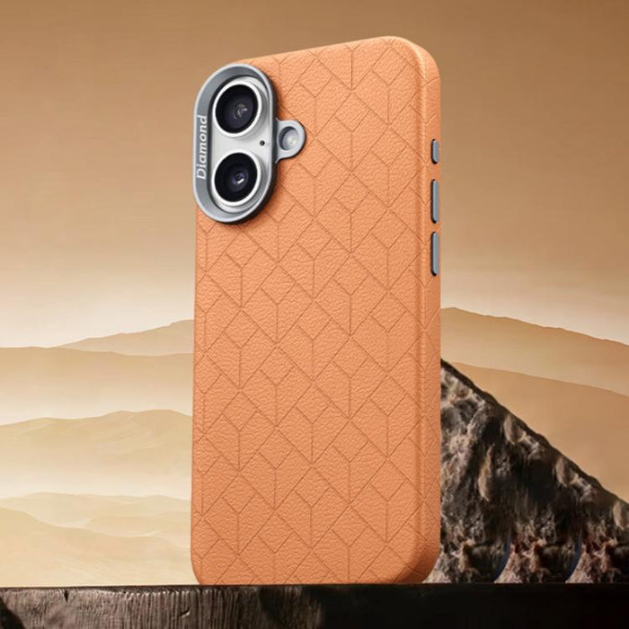 Funda magnética para teléfono con diseño de cuadrícula en relieve de la serie Cubo de Rubik, For iPhone 17 Pro Max, For iPhone 17 Pro, For iPhone 17, For iPhone 16 Pro Max, For iPhone 16 Pro, For iPhone 16 Plus, For iPhone 16, For iPhone 15 Pro Max    ...
