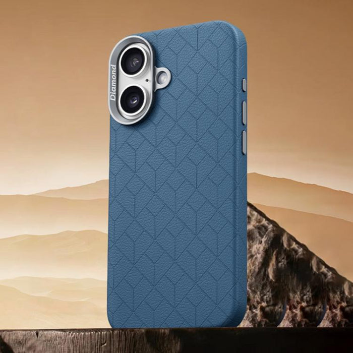 Funda magnética para teléfono con diseño de cuadrícula en relieve de la serie Cubo de Rubik, For iPhone 17 Pro Max, For iPhone 17 Pro, For iPhone 17, For iPhone 16 Pro Max, For iPhone 16 Pro, For iPhone 16 Plus, For iPhone 16, For iPhone 15 Pro Max    ...