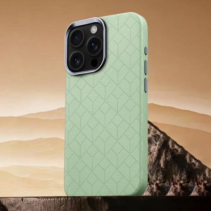 Funda magnética para teléfono con diseño de cuadrícula en relieve de la serie Cubo de Rubik, For iPhone 17 Pro Max, For iPhone 17 Pro, For iPhone 17, For iPhone 16 Pro Max, For iPhone 16 Pro, For iPhone 16 Plus, For iPhone 16, For iPhone 15 Pro Max    ...