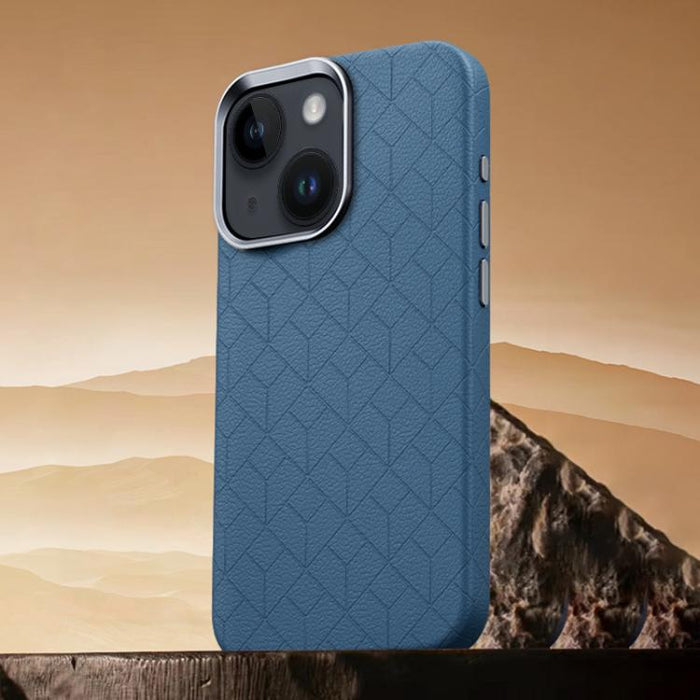 Funda magnética para teléfono con diseño de cuadrícula en relieve de la serie Cubo de Rubik, For iPhone 17 Pro Max, For iPhone 17 Pro, For iPhone 17, For iPhone 16 Pro Max, For iPhone 16 Pro, For iPhone 16 Plus, For iPhone 16, For iPhone 15 Pro Max    ...