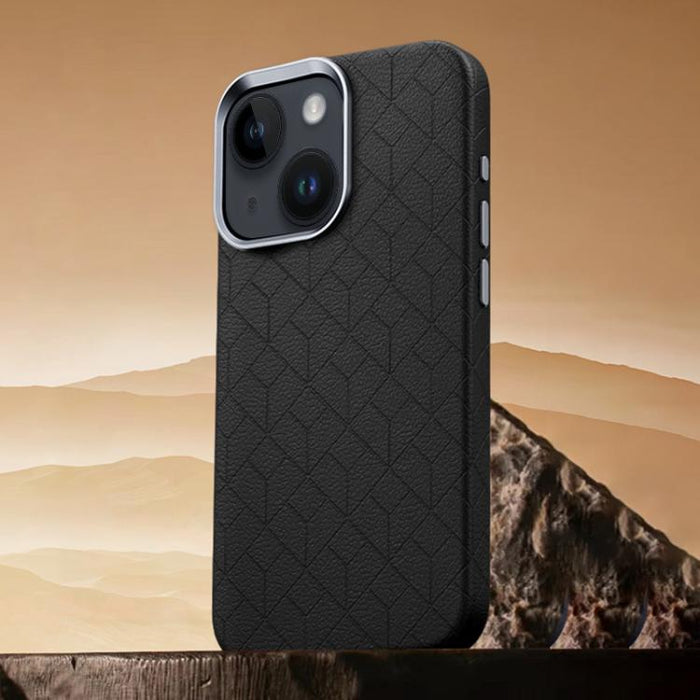 Funda magnética para teléfono con diseño de cuadrícula en relieve de la serie Cubo de Rubik, For iPhone 17 Pro Max, For iPhone 17 Pro, For iPhone 17, For iPhone 16 Pro Max, For iPhone 16 Pro, For iPhone 16 Plus, For iPhone 16, For iPhone 15 Pro Max    ...