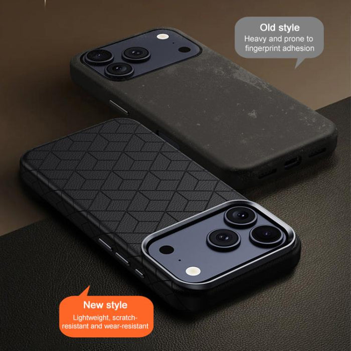 Funda magnética para teléfono con diseño de cuadrícula en relieve de la serie Cubo de Rubik, For iPhone 12 Pro Max, For iPhone 12 Pro