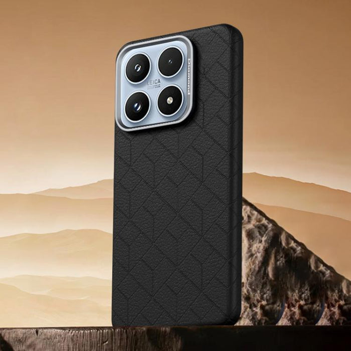 Funda magnética para teléfono con diseño de cuadrícula en relieve de la serie Cubo de Rubik, For Xiaomi 17, For Xiaomi 15S Pro, For Xiaomi 15 Pro, For Xiaomi 15, For Xiaomi 14 Pro, For Xiaomi 14, For Xiaomi 13 Pro, For Xiaomi 13