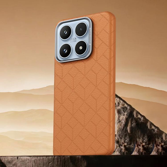 Funda magnética para teléfono con diseño de cuadrícula en relieve de la serie Cubo de Rubik, For Xiaomi 17, For Xiaomi 15S Pro, For Xiaomi 15 Pro, For Xiaomi 15, For Xiaomi 14 Pro, For Xiaomi 14, For Xiaomi 13 Pro, For Xiaomi 13