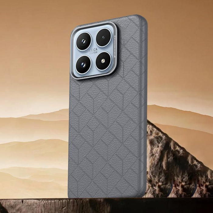 Funda magnética para teléfono con diseño de cuadrícula en relieve de la serie Cubo de Rubik, For Xiaomi 17, For Xiaomi 15S Pro, For Xiaomi 15 Pro, For Xiaomi 15, For Xiaomi 14 Pro, For Xiaomi 14, For Xiaomi 13 Pro, For Xiaomi 13