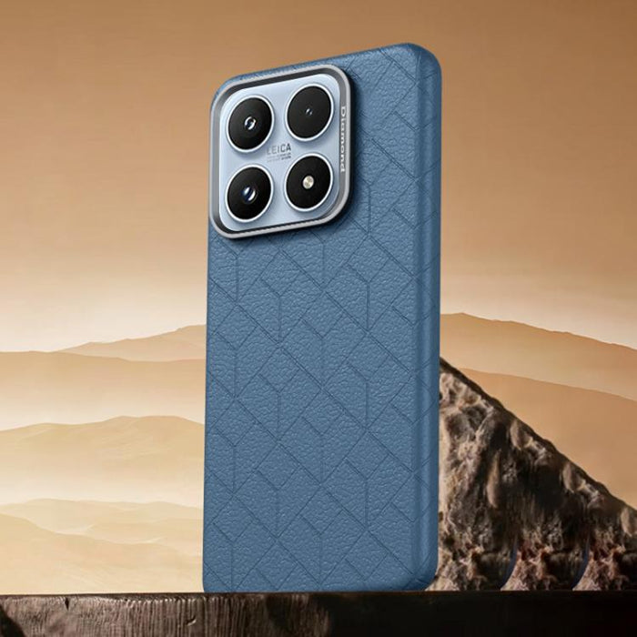 Funda magnética para teléfono con diseño de cuadrícula en relieve de la serie Cubo de Rubik, For Xiaomi 17, For Xiaomi 15S Pro, For Xiaomi 15 Pro, For Xiaomi 15, For Xiaomi 14 Pro, For Xiaomi 14, For Xiaomi 13 Pro, For Xiaomi 13