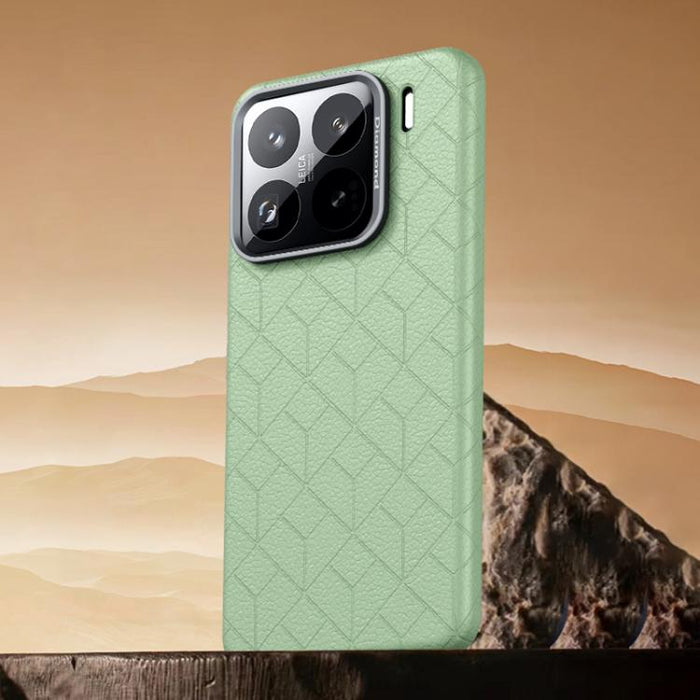 Funda magnética para teléfono con diseño de cuadrícula en relieve de la serie Cubo de Rubik, For Xiaomi 17, For Xiaomi 15S Pro, For Xiaomi 15 Pro, For Xiaomi 15, For Xiaomi 14 Pro, For Xiaomi 14, For Xiaomi 13 Pro, For Xiaomi 13