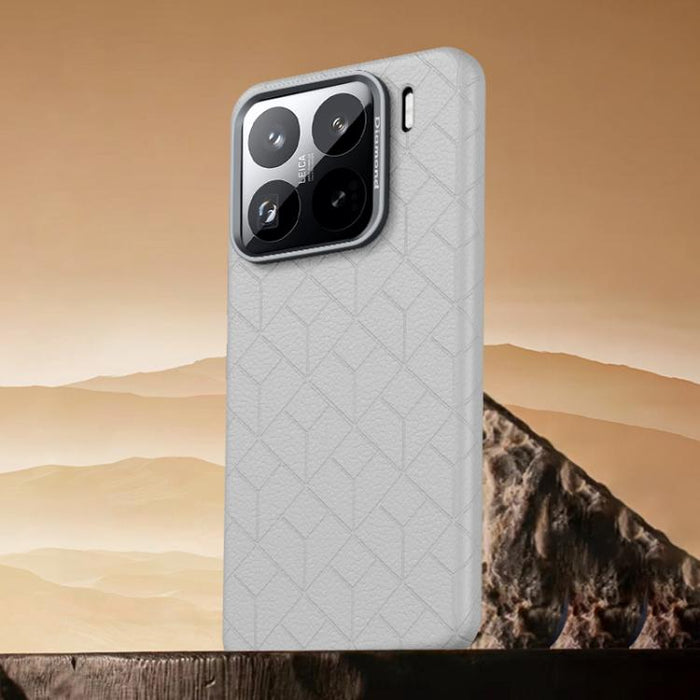 Funda magnética para teléfono con diseño de cuadrícula en relieve de la serie Cubo de Rubik, For Xiaomi 17, For Xiaomi 15S Pro, For Xiaomi 15 Pro, For Xiaomi 15, For Xiaomi 14 Pro, For Xiaomi 14, For Xiaomi 13 Pro, For Xiaomi 13