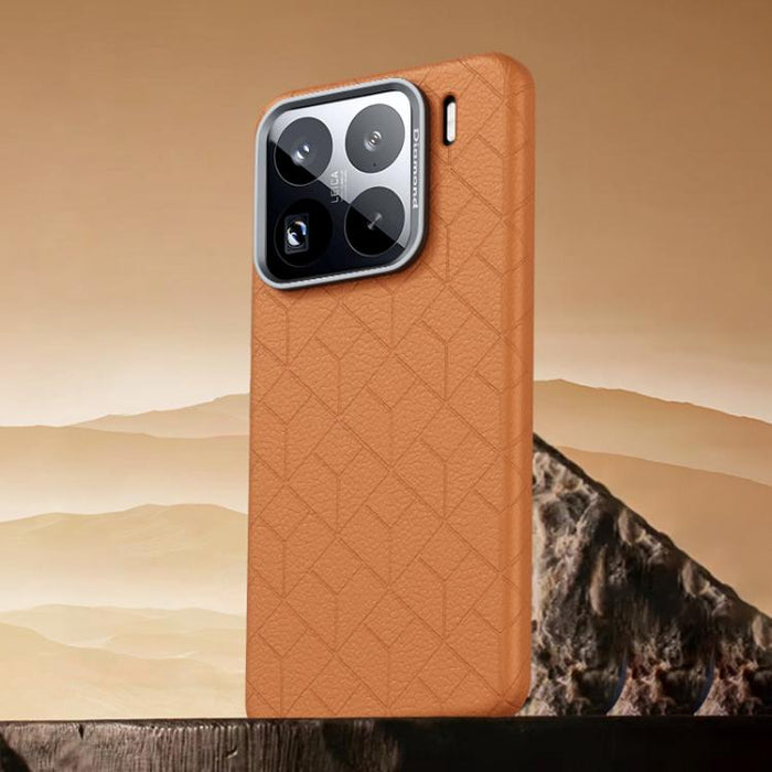 Funda magnética para teléfono con diseño de cuadrícula en relieve de la serie Cubo de Rubik, For Xiaomi 17, For Xiaomi 15S Pro, For Xiaomi 15 Pro, For Xiaomi 15, For Xiaomi 14 Pro, For Xiaomi 14, For Xiaomi 13 Pro, For Xiaomi 13
