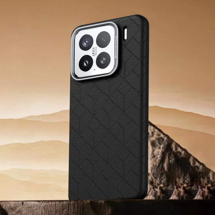 Funda magnética para teléfono con diseño de cuadrícula en relieve de la serie Cubo de Rubik, For Xiaomi 17, For Xiaomi 15S Pro, For Xiaomi 15 Pro, For Xiaomi 15, For Xiaomi 14 Pro, For Xiaomi 14, For Xiaomi 13 Pro, For Xiaomi 13