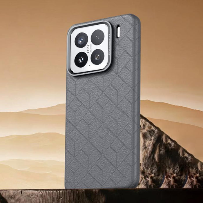 Funda magnética para teléfono con diseño de cuadrícula en relieve de la serie Cubo de Rubik, For Xiaomi 17, For Xiaomi 15S Pro, For Xiaomi 15 Pro, For Xiaomi 15, For Xiaomi 14 Pro, For Xiaomi 14, For Xiaomi 13 Pro, For Xiaomi 13