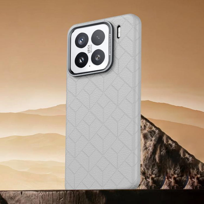 Funda magnética para teléfono con diseño de cuadrícula en relieve de la serie Cubo de Rubik, For Xiaomi 17, For Xiaomi 15S Pro, For Xiaomi 15 Pro, For Xiaomi 15, For Xiaomi 14 Pro, For Xiaomi 14, For Xiaomi 13 Pro, For Xiaomi 13