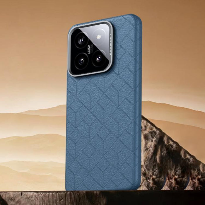 Funda magnética para teléfono con diseño de cuadrícula en relieve de la serie Cubo de Rubik, For Xiaomi 17, For Xiaomi 15S Pro, For Xiaomi 15 Pro, For Xiaomi 15, For Xiaomi 14 Pro, For Xiaomi 14, For Xiaomi 13 Pro, For Xiaomi 13
