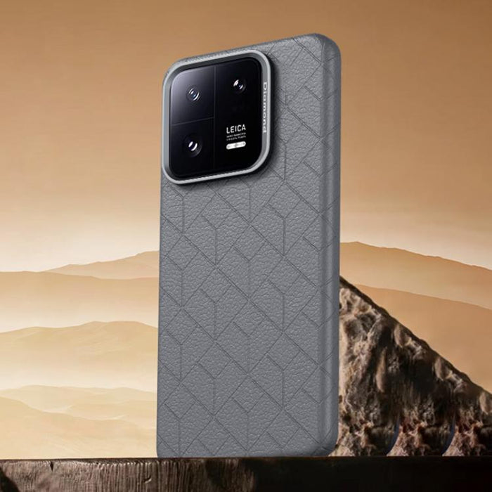Funda magnética para teléfono con diseño de cuadrícula en relieve de la serie Cubo de Rubik, For Xiaomi 17, For Xiaomi 15S Pro, For Xiaomi 15 Pro, For Xiaomi 15, For Xiaomi 14 Pro, For Xiaomi 14, For Xiaomi 13 Pro, For Xiaomi 13