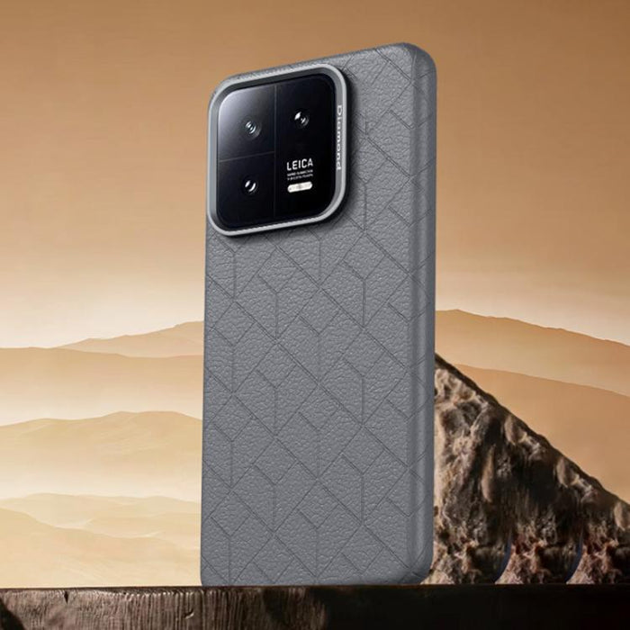 Funda magnética para teléfono con diseño de cuadrícula en relieve de la serie Cubo de Rubik, For Xiaomi 17, For Xiaomi 15S Pro, For Xiaomi 15 Pro, For Xiaomi 15, For Xiaomi 14 Pro, For Xiaomi 14, For Xiaomi 13 Pro, For Xiaomi 13