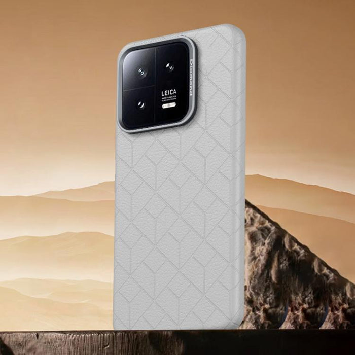Funda magnética para teléfono con diseño de cuadrícula en relieve de la serie Cubo de Rubik, For Xiaomi 17, For Xiaomi 15S Pro, For Xiaomi 15 Pro, For Xiaomi 15, For Xiaomi 14 Pro, For Xiaomi 14, For Xiaomi 13 Pro, For Xiaomi 13