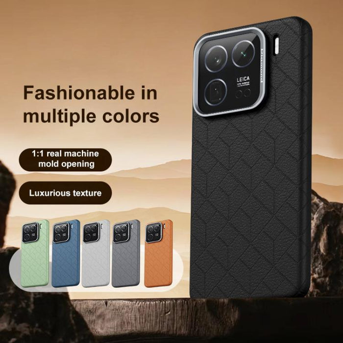 Funda magnética para teléfono con diseño de cuadrícula en relieve de la serie Cubo de Rubik, For Xiaomi 17, For Xiaomi 15S Pro, For Xiaomi 15 Pro, For Xiaomi 15, For Xiaomi 14 Pro, For Xiaomi 14, For Xiaomi 13 Pro, For Xiaomi 13