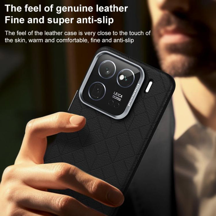 Funda magnética para teléfono con diseño de cuadrícula en relieve de la serie Cubo de Rubik, For Xiaomi 17, For Xiaomi 15S Pro, For Xiaomi 15 Pro, For Xiaomi 15, For Xiaomi 14 Pro, For Xiaomi 14, For Xiaomi 13 Pro, For Xiaomi 13