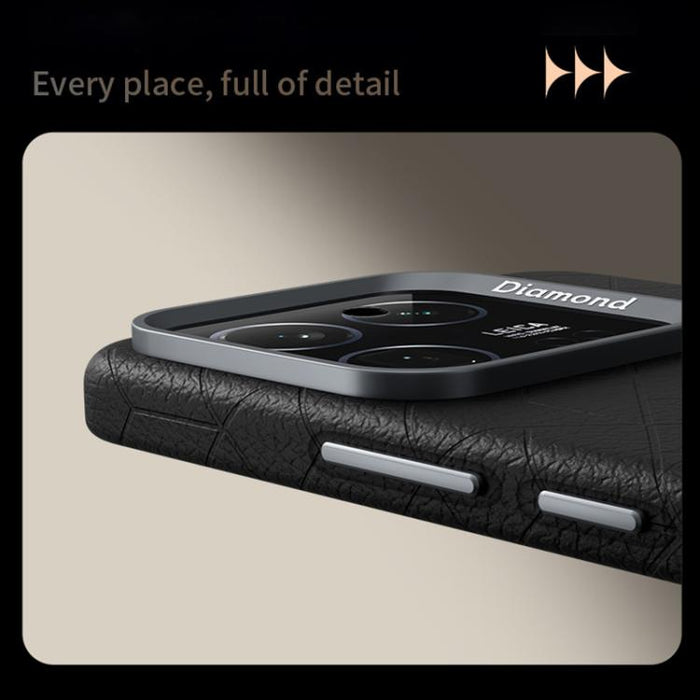 Funda magnética para teléfono con diseño de cuadrícula en relieve de la serie Cubo de Rubik, For Xiaomi 17, For Xiaomi 15S Pro, For Xiaomi 15 Pro, For Xiaomi 15, For Xiaomi 14 Pro, For Xiaomi 14, For Xiaomi 13 Pro, For Xiaomi 13