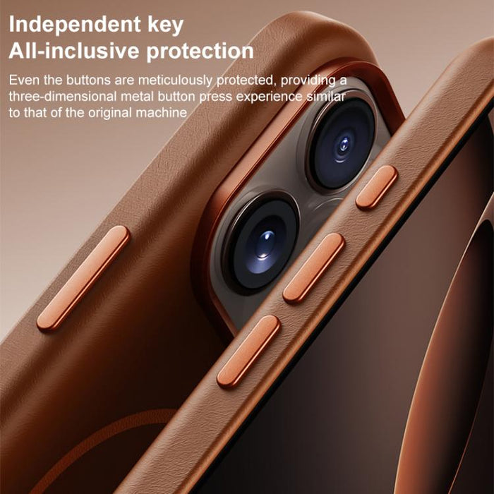 Funda magnética de microfibra para teléfono móvil con cobertura total, fabricada en piel de elefante., For iPhone 17 Pro Max, For iPhone 17 Pro, For iPhone 17, For iPhone 16 Pro Max, For iPhone 16 Pro, For iPhone 16 Plus, For iPhone 16                 ...