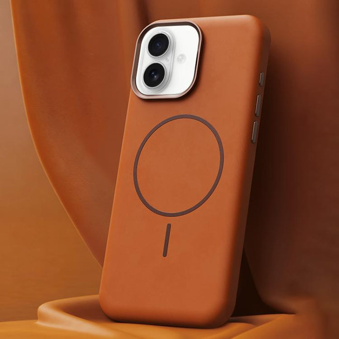 Funda magnética de microfibra para teléfono móvil con cobertura total, fabricada en piel de elefante., For iPhone 17 Pro Max, For iPhone 17 Pro, For iPhone 17, For iPhone 16 Pro Max, For iPhone 16 Pro, For iPhone 16 Plus, For iPhone 16                 ...