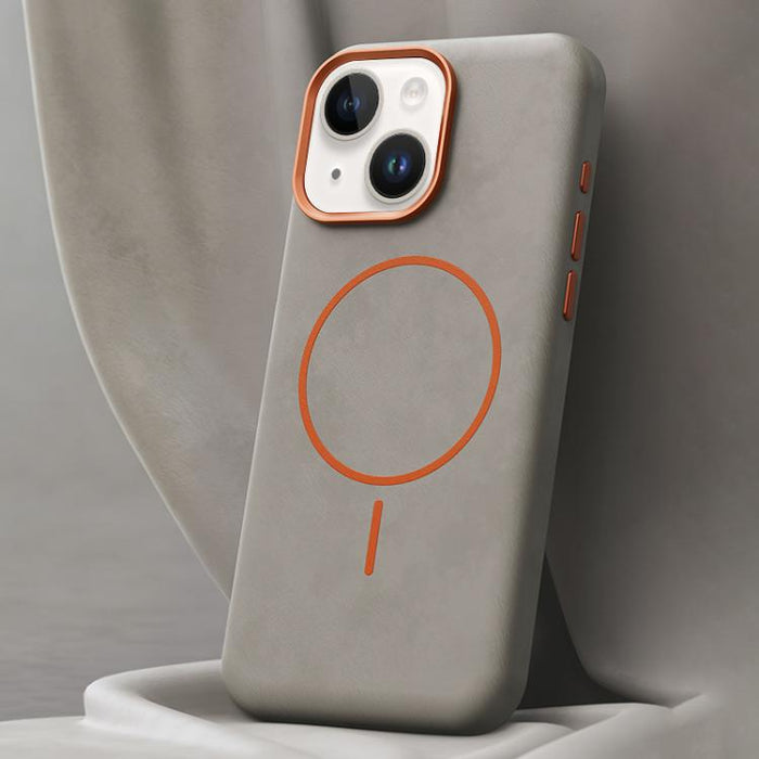 Funda magnética de microfibra para teléfono móvil con cobertura total, fabricada en piel de elefante., For iPhone 17 Pro Max, For iPhone 17 Pro, For iPhone 17, For iPhone 16 Pro Max, For iPhone 16 Pro, For iPhone 16 Plus, For iPhone 16                 ...