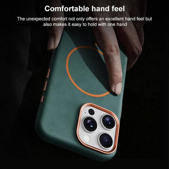 Funda magnética de microfibra para teléfono móvil con cobertura total, fabricada en piel de elefante., For iPhone 14 Pro Max, For iPhone 13 Pro Max, For iPhone 13 Pro