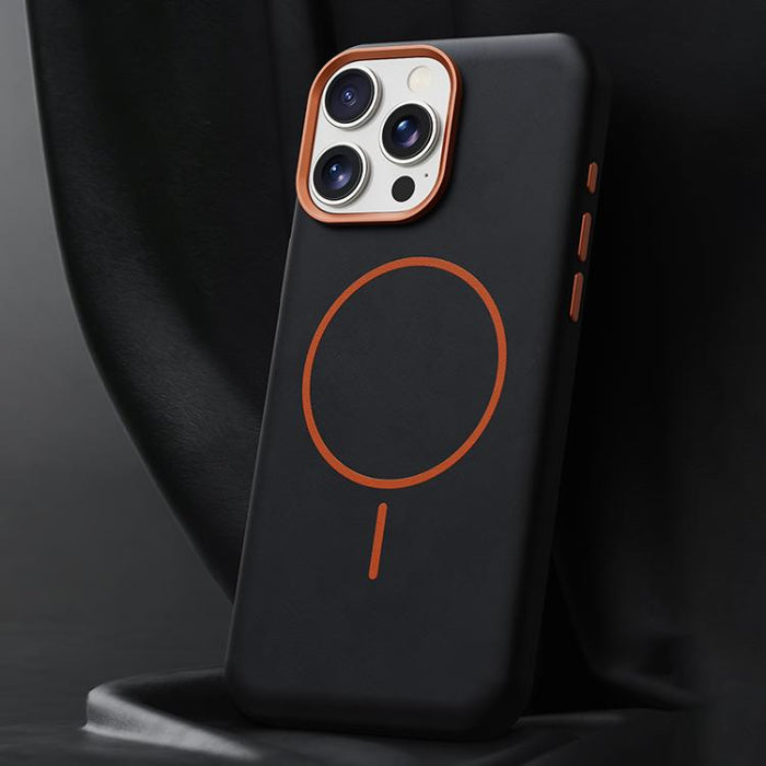 Funda magnética de microfibra para teléfono móvil con cobertura total, fabricada en piel de elefante., For iPhone 14 Pro Max, For iPhone 13 Pro Max, For iPhone 13 Pro