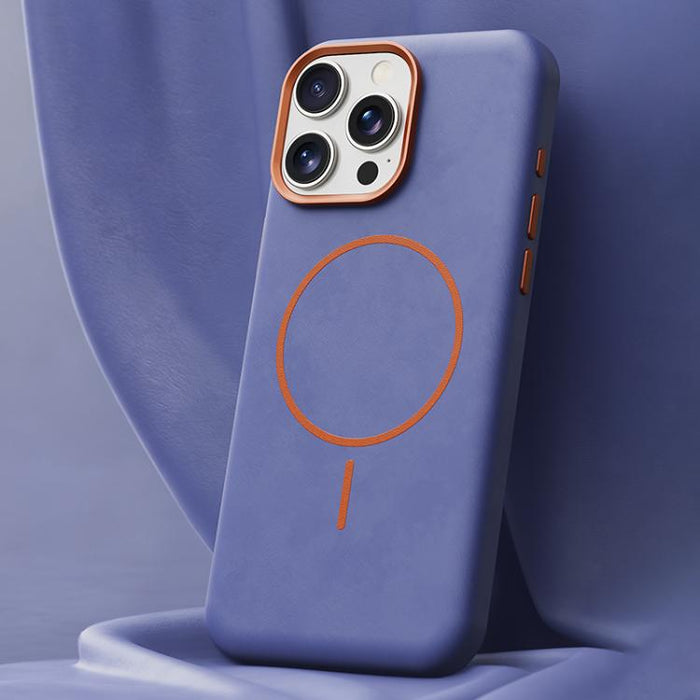 Funda magnética de microfibra para teléfono móvil con cobertura total, fabricada en piel de elefante., For iPhone 14 Pro Max, For iPhone 13 Pro Max, For iPhone 13 Pro