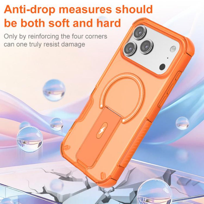 Funda para teléfono con soporte magnético y tacto translúcido, For iPhone 17 Pro Max, For iPhone 17 Pro