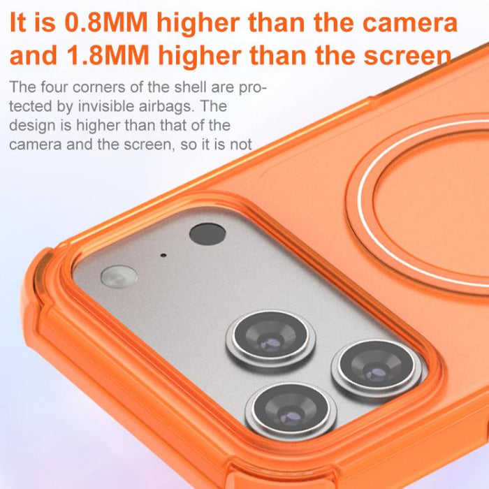 Funda para teléfono con soporte magnético y tacto translúcido, For iPhone 17 Pro Max, For iPhone 17 Pro