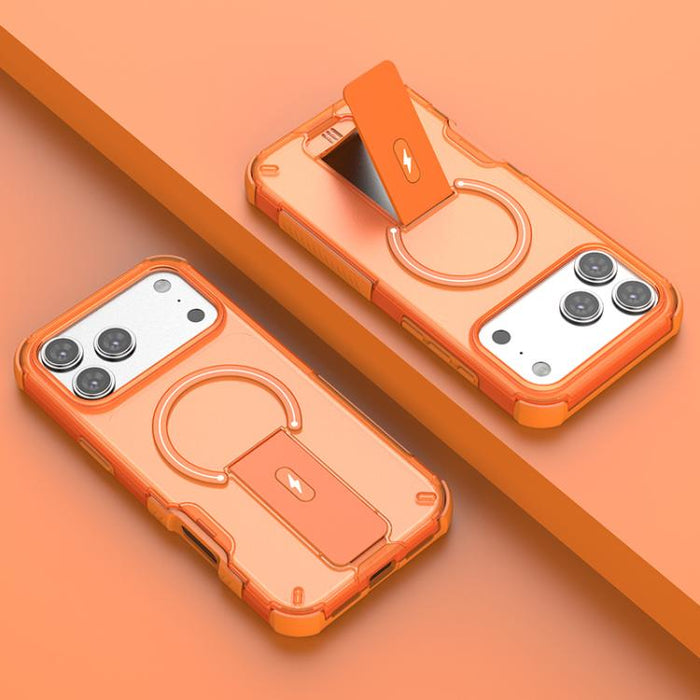 Funda para teléfono con soporte magnético y tacto translúcido, For iPhone 17 Pro Max, For iPhone 17 Pro